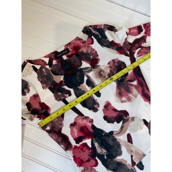 Ivanka Trump Multicolor Floral Long Sleeve Fit & Flare Mini Dress Size 6 - Picture 3 of 5